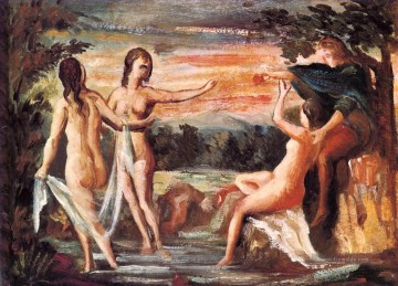 Das Urteil des Paris Paul Cezanne Nacktheit Impressionismus Ölgemälde